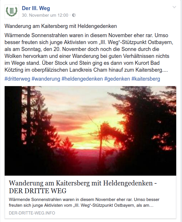 Neonazi-Wandertag in Cham